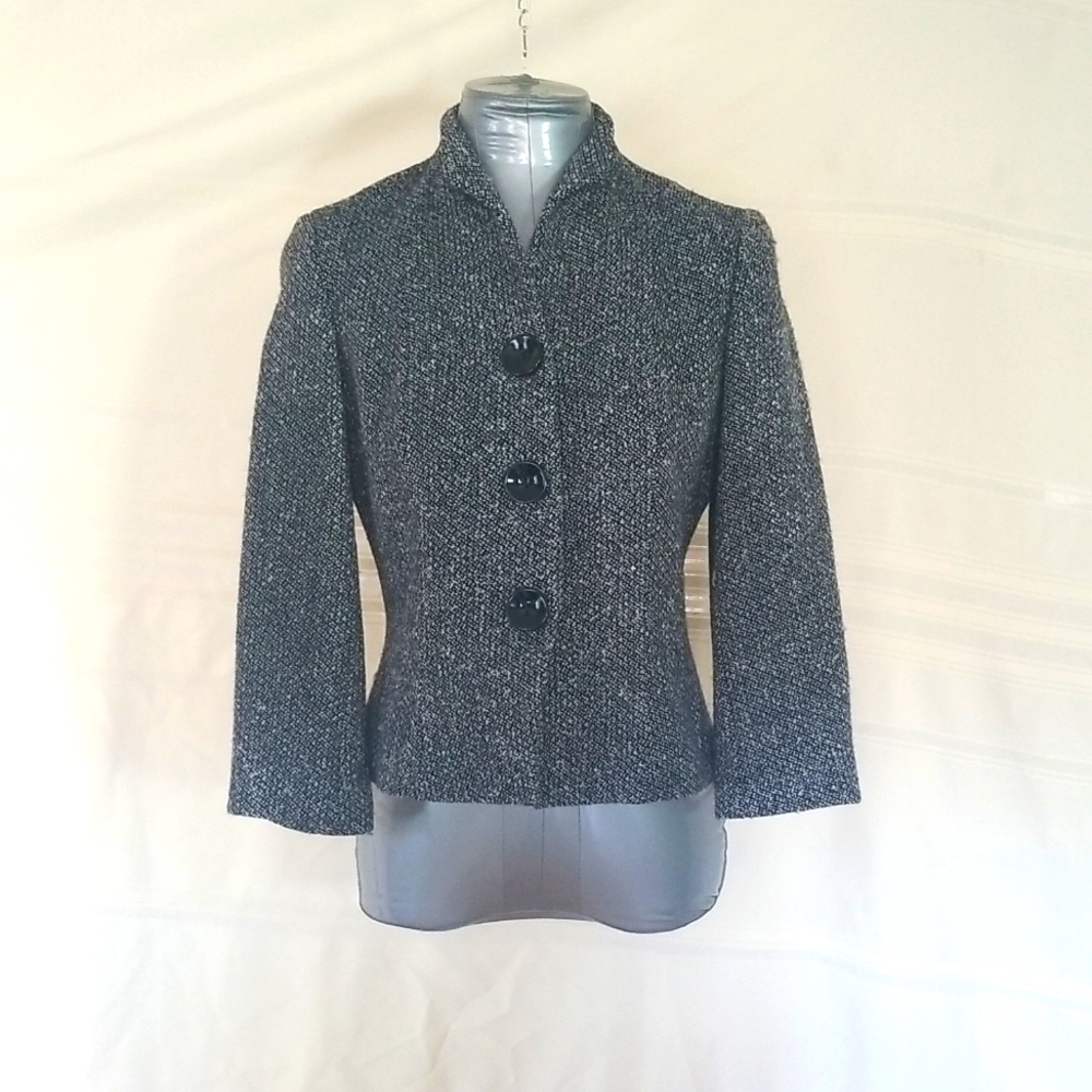 Jones New York Wool Tweed Blazer